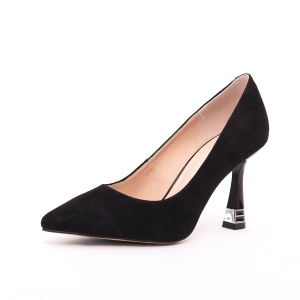 Pantofi damă Epica 1K360020 01-I, piele întoarsă, toc evazat