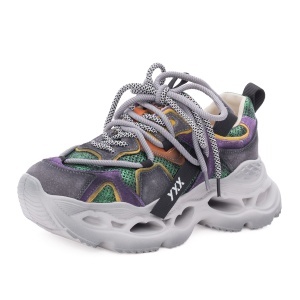Pantofi dama sport din piele naturala, Gryxx, 1LY90011A 15-N, multicolor