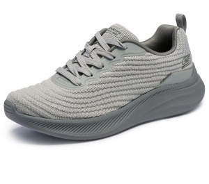 Pantofi sport damă Skechers gri cu Memory Foam Bobs Moda Flex-Mello 117731 Sage
