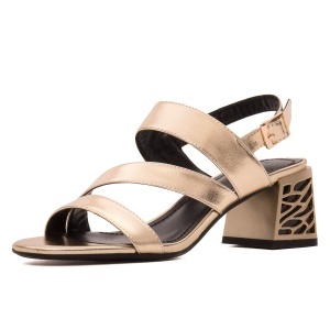 Sandale dama din piele naturala, Epica Z9L230-A632-ZP192TH2 12-N, auriu