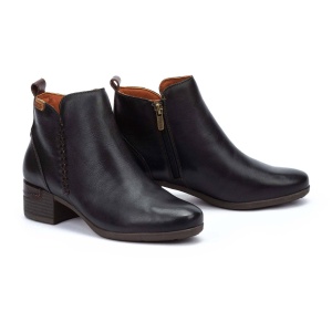 Botine dama din piele naturala, Pikolinos, MALAGA W6W W6W-8950, negru
