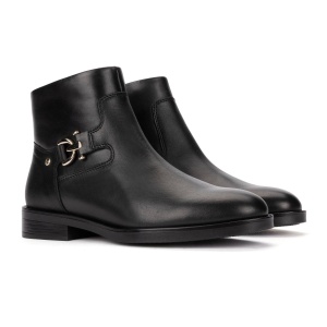 Botine dama din piele naturala, Pikolinos, PUERTOLLANO W3C W3C-8911 BLACK, negru