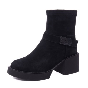 Botine dama Feeling piele intoarsa 25-124-01