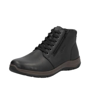 Ghete barbati din piele naturala, Rieker 03652-00, negru
