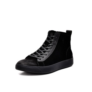 Ghete barbati, piele naturala nabuc, L1L100036 01-2, negru