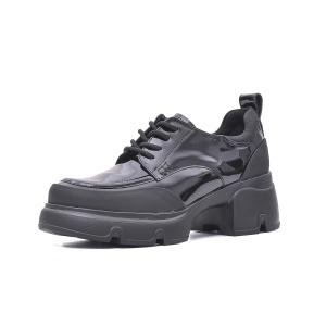 Pantofi casual cu platforma piele naturala, M4M450015 01-L