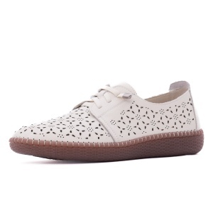 Pantofi dama de vară din piele naturala, PASS Collection X4X480015B 52-N, crem