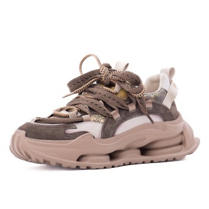 Pantofi dama sport din piele intoarsa, PASS Collection 3OLY80003B H6-I, maro diverse