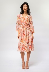 Rochie imprimata midi AVIVA, Hermosa, cais