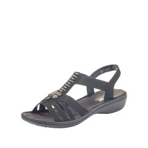 Sandale dama, 60806-00, negru