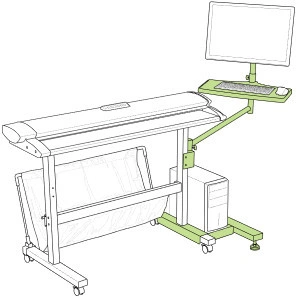 Kit montaj computer și monitor LCD