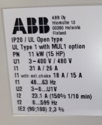 Convertizor de frecventa / VFD ABB ACS355-03E-23A1-4, 11kW