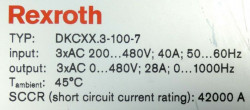 REXROTH INDRAMAT DKC02.3-100-7-F