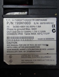 Convertizor de frecventa (VFD) Danfoss VLT2805, 0.55kW - Img 2