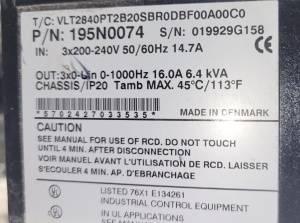 Convertizor de frecventa (VFD) Danfoss VLT2840, 4kW - Img 2