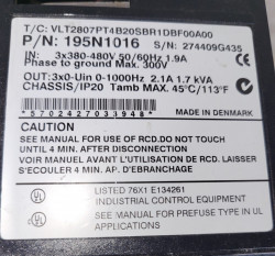 Convertizor de frecventa (VFD) VFD Danfoss VLT 2800, 0.75kW