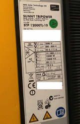 Solar Inverter ongrid SMA Tripower STP 12000TL-10