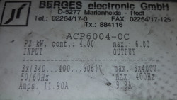 Berges ACP6004-0C, 4kW
