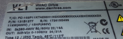 Convertizor de frecventa / VFD Danfoss VLT HVAC Drive, FC-102P11KT4E55H1XGXXXXXSXXXXAXBXCXXXXDX
