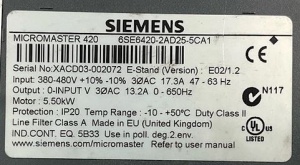 Convertizor de frecventa / VFD SIEMENS MICROMASTER 420, 5.5kW - Img 2