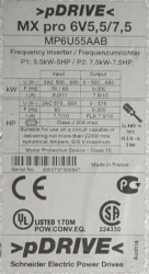 Schneider Electric PowerDrives pDRIVE MX pro MP6U55AAB