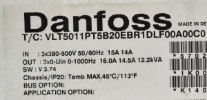 Convertizor de frecventa / VFD Danfoss VLT 5004, 2.2kW - Img 2
