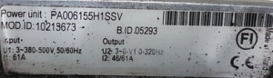 Convertizor de frecventa (VFD) Vacon PA006155H1SSC 30kW - Img 2