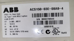 Convertizor de frecventa (VFD) ABB ACS150-03E-08A8-4, 4kW