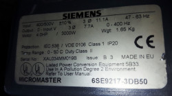 Convertizor de frecventa / VFD Siemens Micromaster 6SE9217-3DB50, 3kW