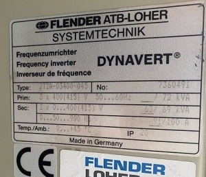 Flender ATB-Loher DYNAVERT 2T2A-03400-045, 45kW - Img 3