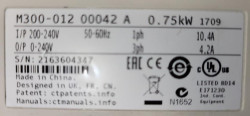 Convertizor de frecventa / VFD Control Techniques Unidrive M300 0.75kW
