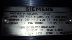 SIEMENS Simovert P 6SE2008-2AA00, 5.5kW