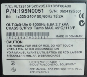Convertizor de frecventa (VFD) Danfoss VLT 2800, 1.5kW - Img 2