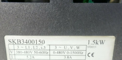 Convertizor de frecventa (VFD) CONTROL TECHNIQUES SKB3400150, 1.5kW