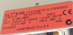 Convertizor de frecventa / VFD Danfoss VLT 6150, 110kW - Img 3
