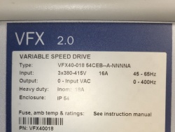 Convertizor de frecventa / VFD EMOTRON VFX2.0 7.5kW