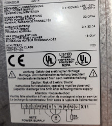 Convertizor de frecventa (VFD) Stöber Posidrive FDS 4220/B, 15kW