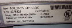 Convertizor de frecventa / VFD VACON NXL00235C2H1SSS00, 7.5kW