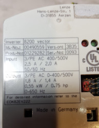 Lenze 8200 vector E82EV551_4C200, 0.55kW