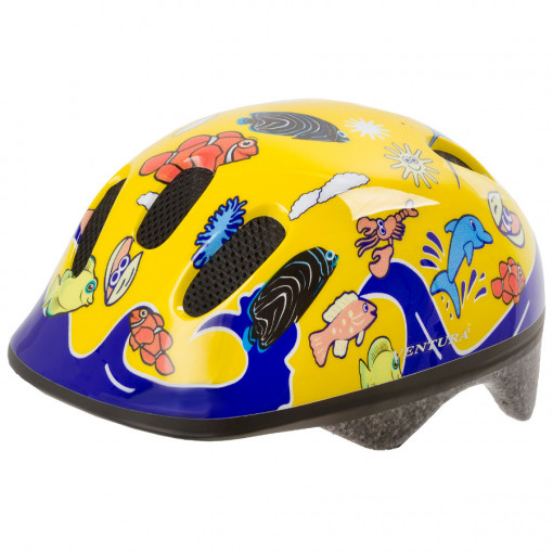 Casca Copii M-WAVE Sea Land Galben S(52-57 cm)