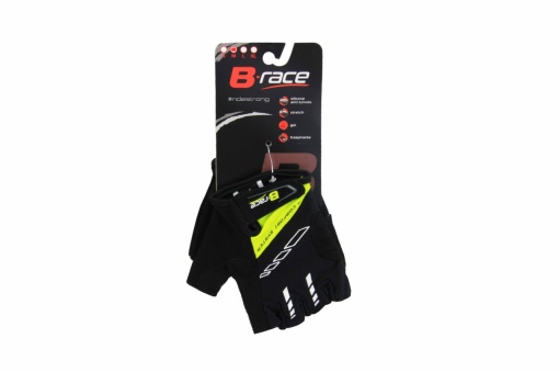 Manusi B-RACE BUMP Negru/Lime L