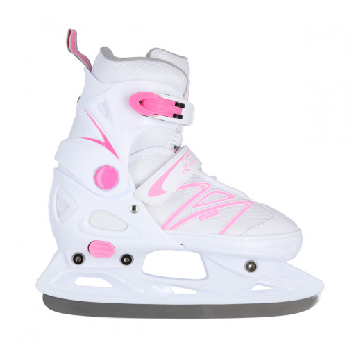 Patine reglabile femei Nils Extreme NH2253, Alb/Roz