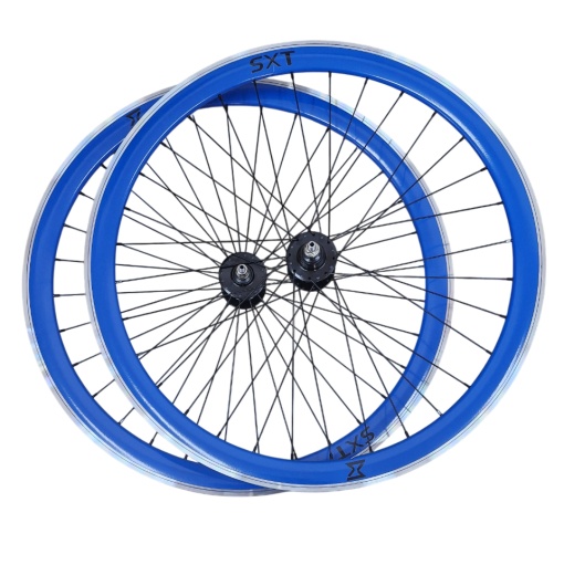 Set Roti Single Speed/Fixie SXT 700-32H 40 mm Albastru
