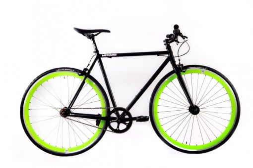 Bicicleta Single speed SXT MERCURIS 97 Black - Green L - 580 mm