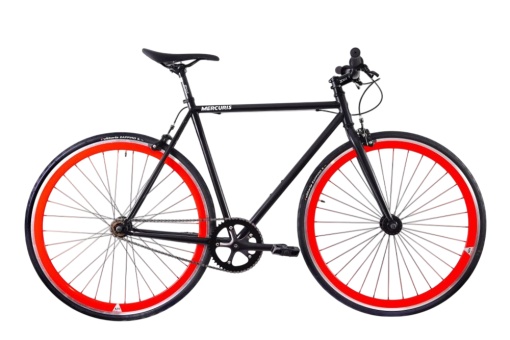 Bicicleta Single speed SXT MERCURIS 97 Black - Red M - 550 mm