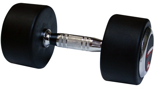 Gantera cauciucata inSPORTline 50 kg Profi