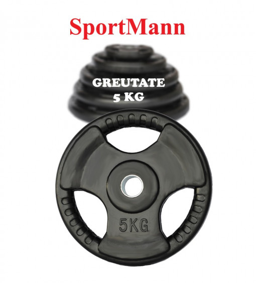 Greutate cauciucata 5kg/31mm Sportmann