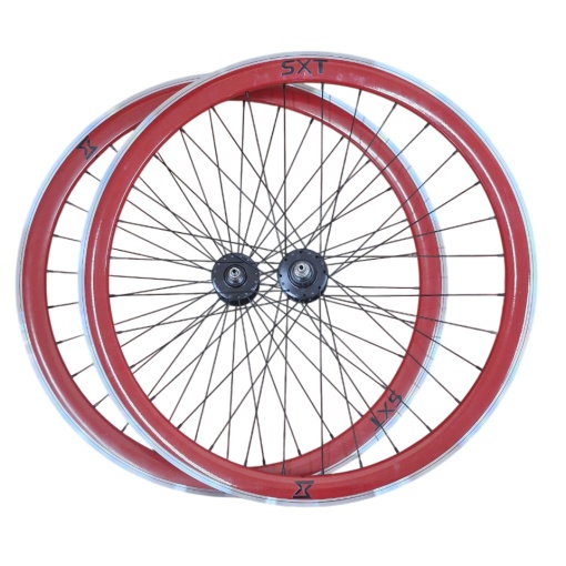 Set Roti Single Speed/Fixie SXT 700-32H 40 mm Rosu
