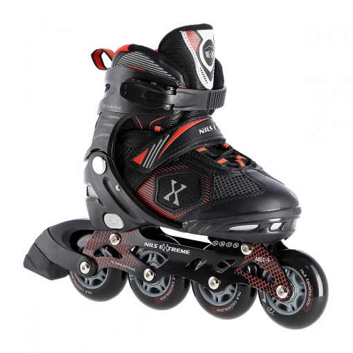 Role Reglabile Nils Extreme NA9080 Negru/Rosu
