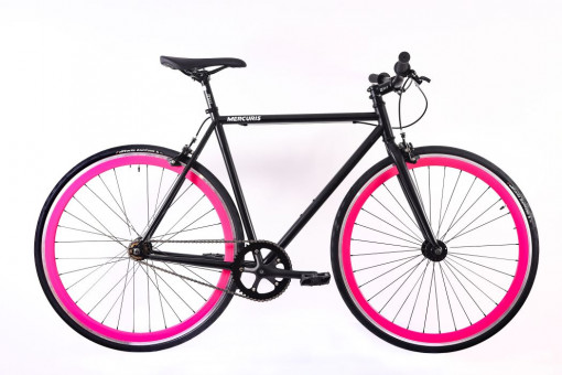 Bicicleta Single speed SXT MERCURIS 97 Black - Pink M - 550 mm
